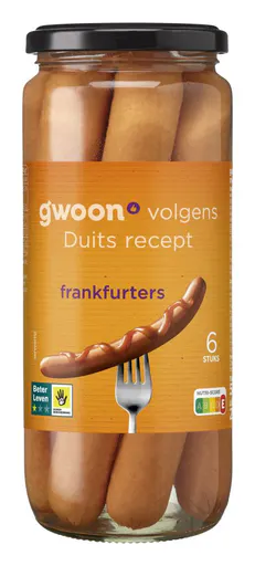 g'woon Frankfurters 6 stuks