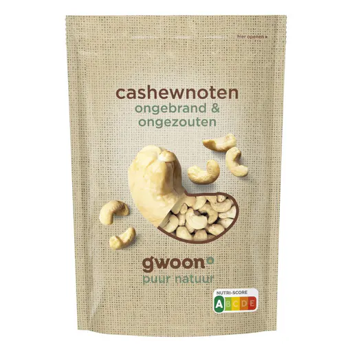 g'woon Cashewnoten Ongebrand & Ongezouten
