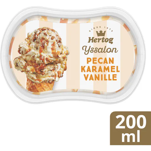 Hertog Ijssalon mini pecan karamel vanille