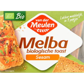 Van der Meulen Melba Biologische Toast Sesam 100 g