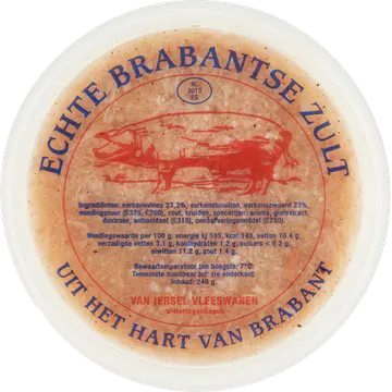 Van Iersel Vleeswaren Echte Brabantse Zult 240 g