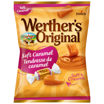 Werther's Original Roomsnoepjes Soft Caramel Zak, 150 gram