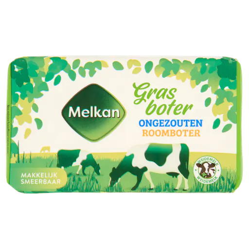 Melkan Grasboter Ongezouten Roomboter