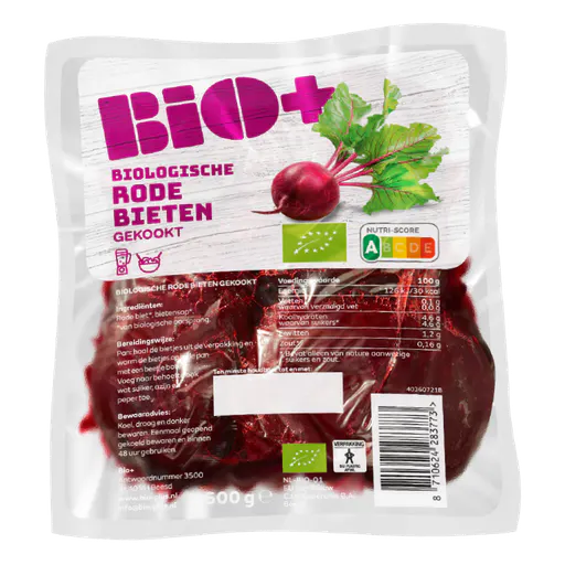 Bio+ Rode Bieten Gekookt