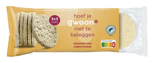 g'woon yoghurt rijstwafels