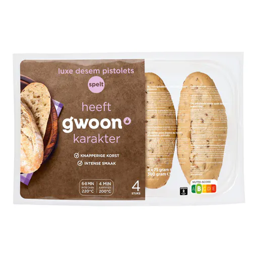 g'woon Rustiek Desem Pistolets Spelt