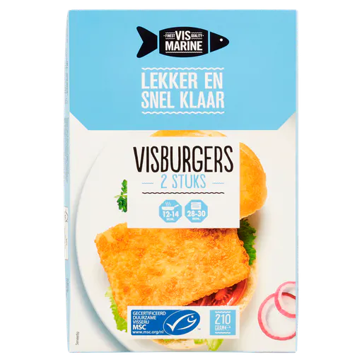 Vis Marine Visburgers 2 stuks