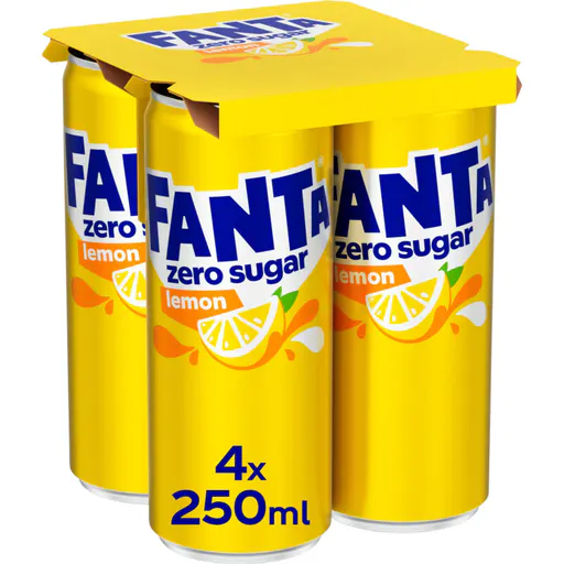 Fanta Lemon zero sugar 4-pack